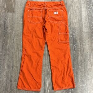 Y2K Vintage Polo Jeans Company by Ralph Lauren Orange Denim Carpenter Pants